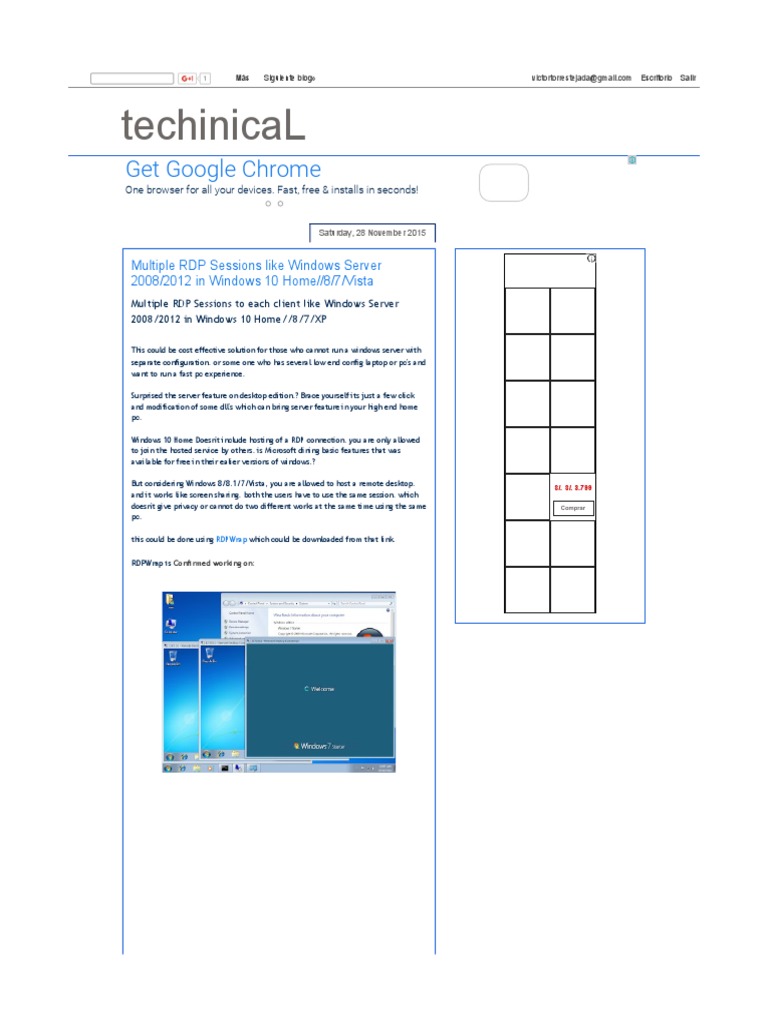 Enable Multiple RDP Sessions on Windows 10 | PDF | Windows Vista ...
