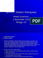 SI-4101 Sistem Rekayasa Sipil (Inventory Model) - Minggu Ke-10