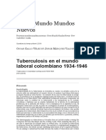 Tuberculosis en El Mundo Laboral Colombiano 1934-1946