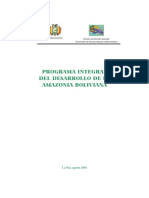 Programa Integral Desarrollo Amazonia Boliviana