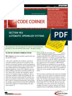 Section 903 Automatic Sprinkler Systems: About Code Corner