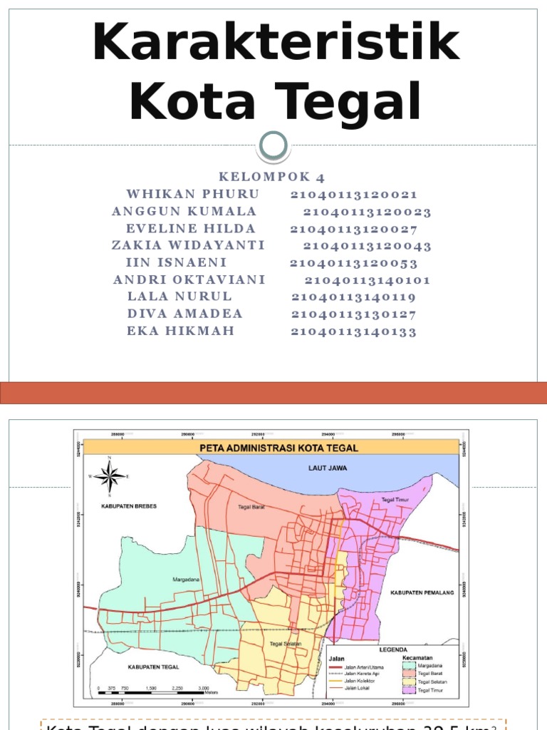 Karakteristik dan Peta Kota Tegal | PDF