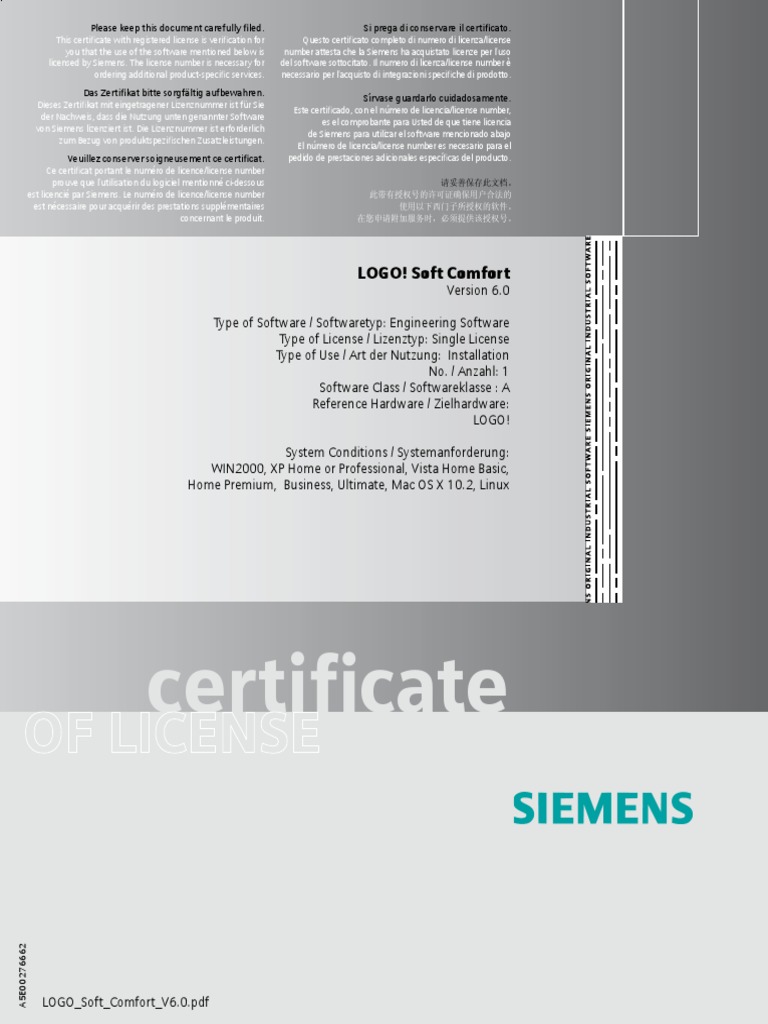 LOGO Soft Comfort V6.0 Intellectual Works Software