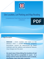 Site Location, Lot Plotting & Map Reading