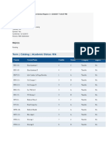 Nurs 5024 - Unofficial Transcript For Portfolio