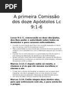 A Primeira Comissão Dos Doze Apóstolos Lc 9