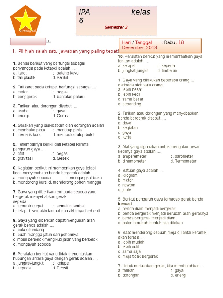 Bintang Kelas | PDF