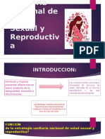 Estrategia Sanitaria Nacional de Salud Sexual y Reproductiva