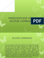 Prescripcion de La Accion Cambiaria