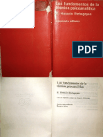 Etchegoyen, Horacio - Los Fundamentos de La Técnica Psicoanalítica PDF