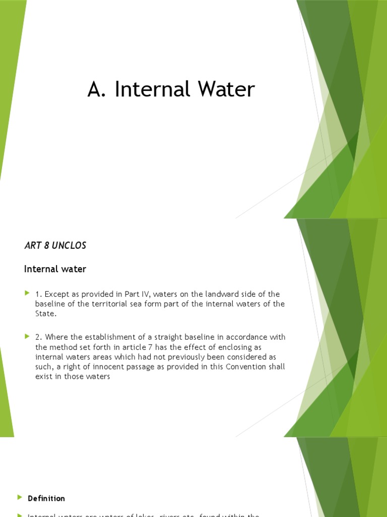 Definition and Rights of Internal Waters | PDF | Law | Home & Garden