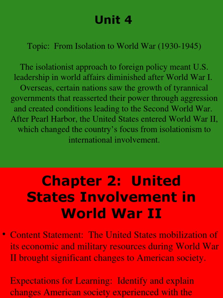 unit 4 chapter 2 united states involvement in world war ii Rationing Internment Of Japanese