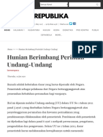 Hunian Berimbang Perintah Undang-Undang - Republika - Co.id