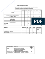 Lista de Cotejo Argumento Escrito