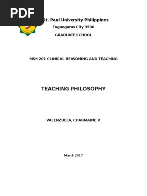 Teaching Philosophy