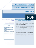 Reporte de Conflictos Sociales 1432016