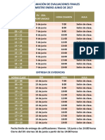 Programacion Finales Enero Junio 2017