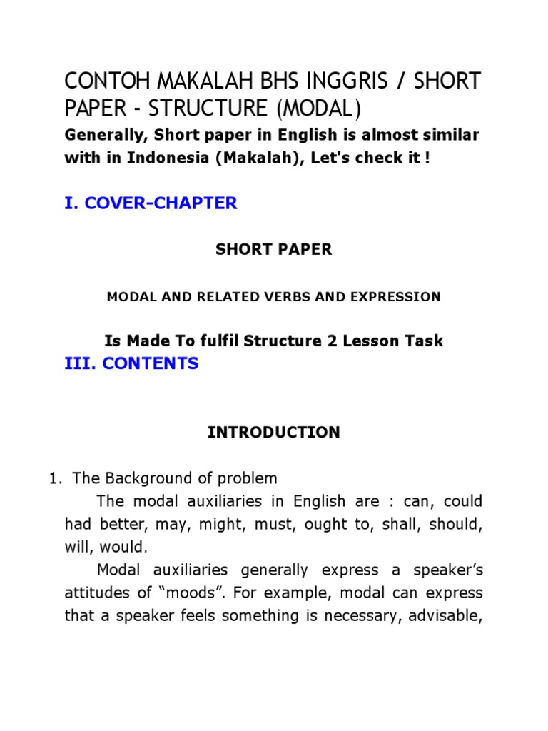 Contoh Makalah Bhs Inggris Language Mechanics Semantics