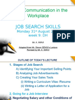 Job Search Skills WK 9 2015