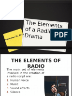 The Elements of A Radio Drama