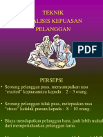 Analisis Kepuasan Pelanggan