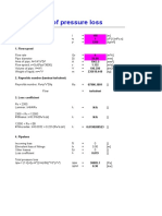 Calculation of Pressure Loss: Details