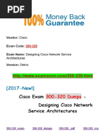 New Examzoon Cisco-300-320 Dumps - Designing Cisco Network Service Architectures