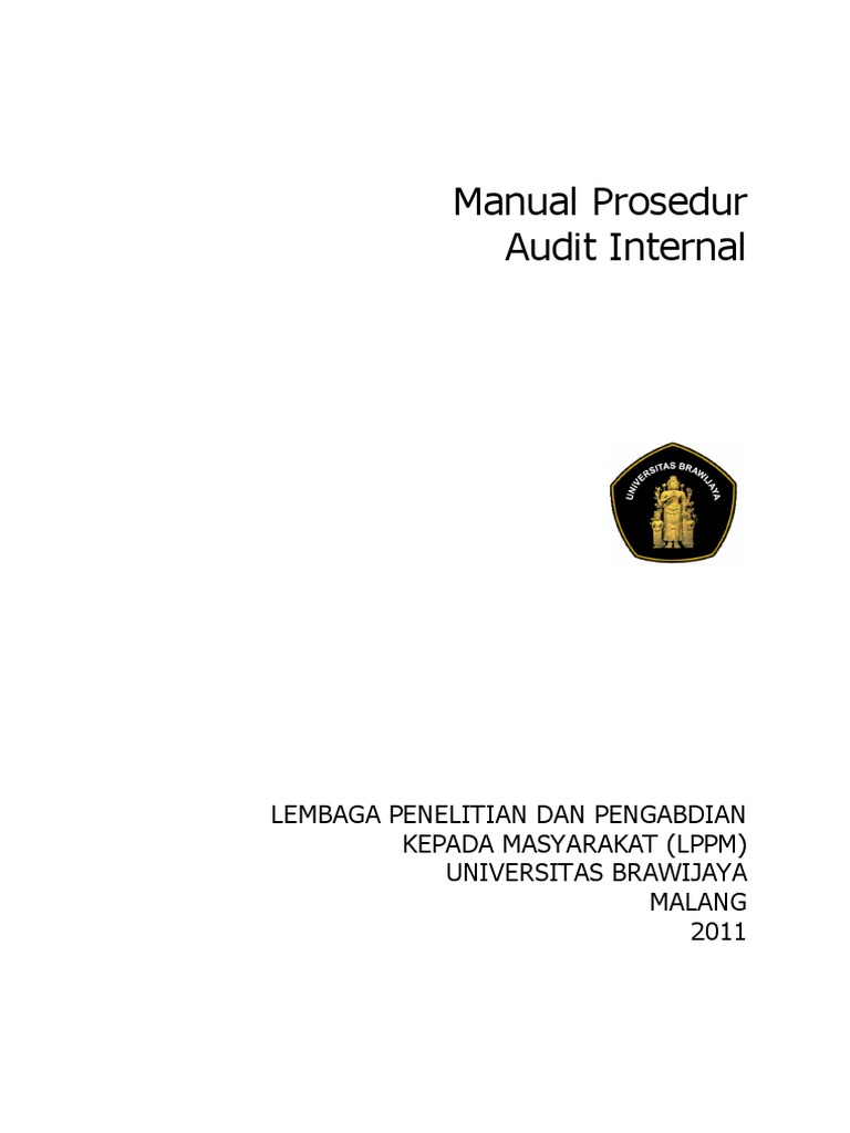 Prosedur Audit Internal LPPM UB | PDF