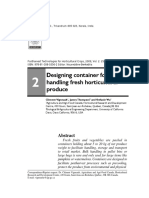 Designing Container For Handling Fresh Horticultural Produce