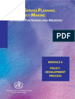 Health Policy Development Process PDF