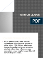 Kuliah 14. Opinion Leader