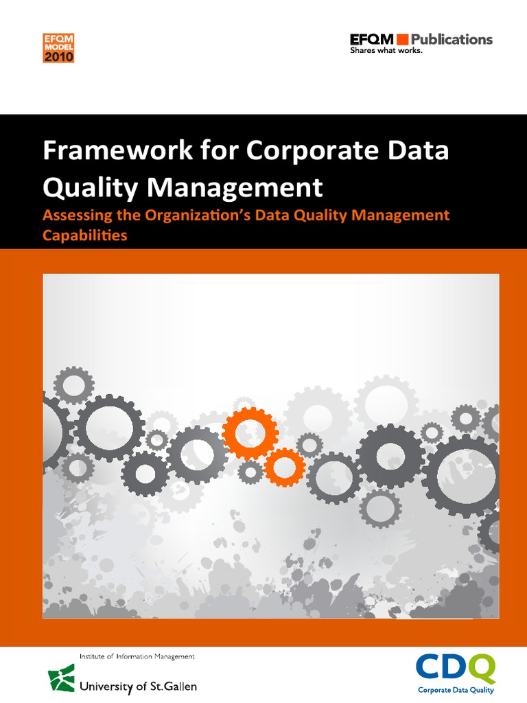 EFQM Framework For Corporate Data Quality Management PDF | PDF | Data ...