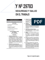 2011 LEY 29783 Ley de Seguridad y Salud en El Trabajo