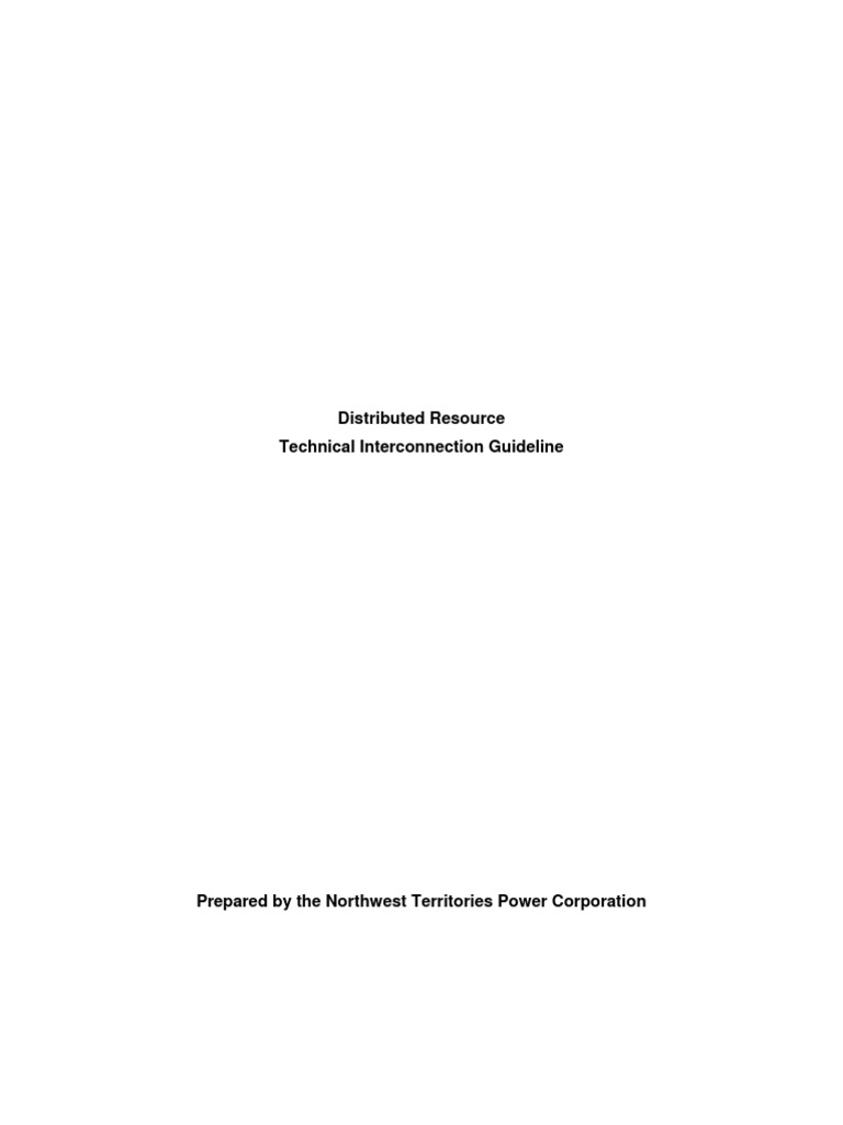 Distributed Resource Interconnection Guide | PDF | Electric Power ...
