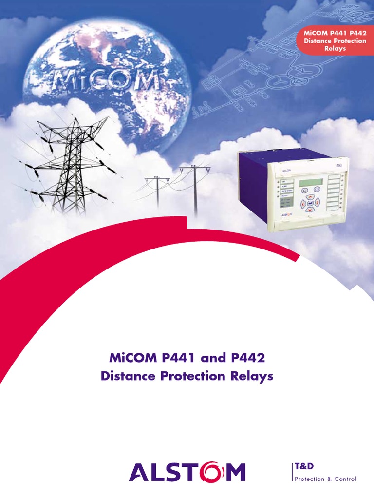 Alstom Micom P441-P442 | PDF | Relay | Alternating Current