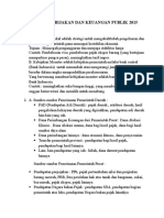 Soal Uas Kebijakan Dan Keuangan Publik 2015