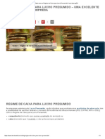 Saiba Como o Regime de Caixa para Lucro Presumido É Uma Boa Opção PDF