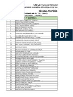 Distribucion de Trabajo Seminario de Tesis