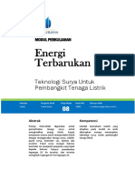 Modul 08 Teknologi Surya Untuk Pembangkit Tenaga Listrik