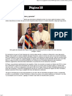 Carta del Papa a Milagro Sala