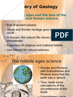 History of Geology: The Middle Ages and The Loss of The Greek and Roman Science