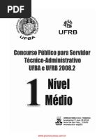 Prova Assist Adm 2008-1 ufba