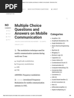 Download Multiple Choice Questions and Answers on Mobile Communication  Electronics Post by Satya Narayana SN349415532 doc pdf
