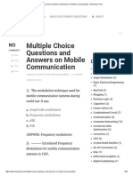 Multiple Choice Questions and Answers on Mobile Communication – Electronics Post