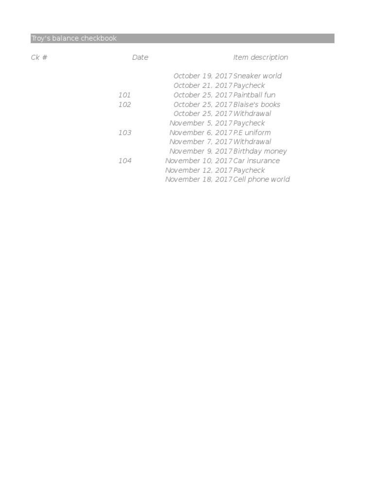 Balance Checkbook PDF