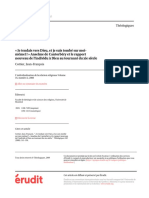 Je Tendais Vers Dieu, Et Je Suis Tombé Sur Moi-Même1! Anselme de Cantorbéry Et Le Rapport Nouveau de L'individu À Dieu Au Tournant Du Xie Siècle