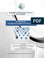 TELEFONÍA IP Investigación de Equipos Cisco para VoIP PDF