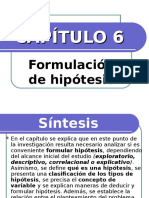 CAPÍTULO 6 - Formulación de Hipótesis