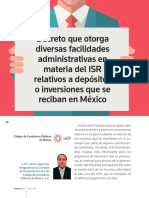 Facilidades Administrativas en Materia de Isr