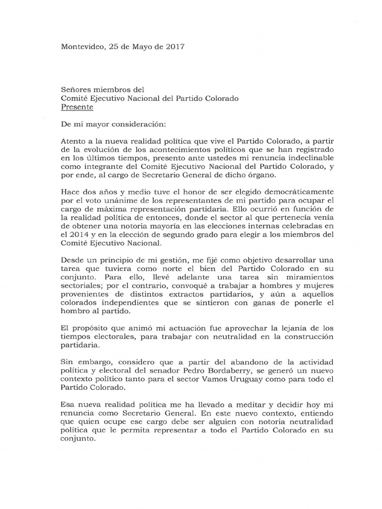 Carta Renuncia Germán Cardoso